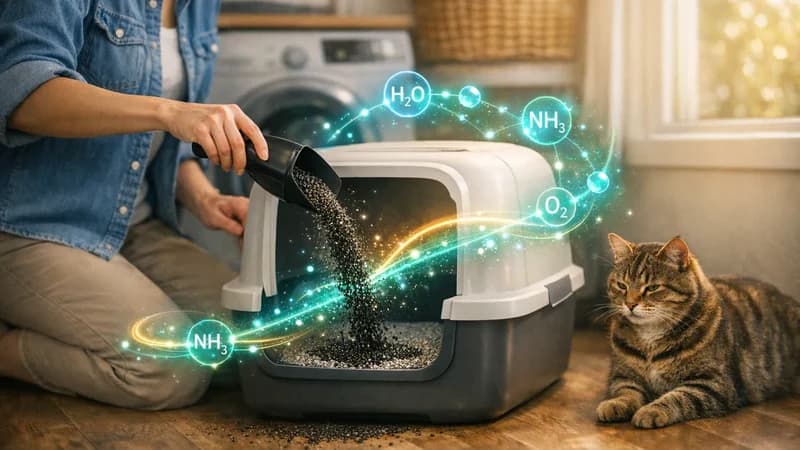 How to neutralize ammonia smell in cat litter box