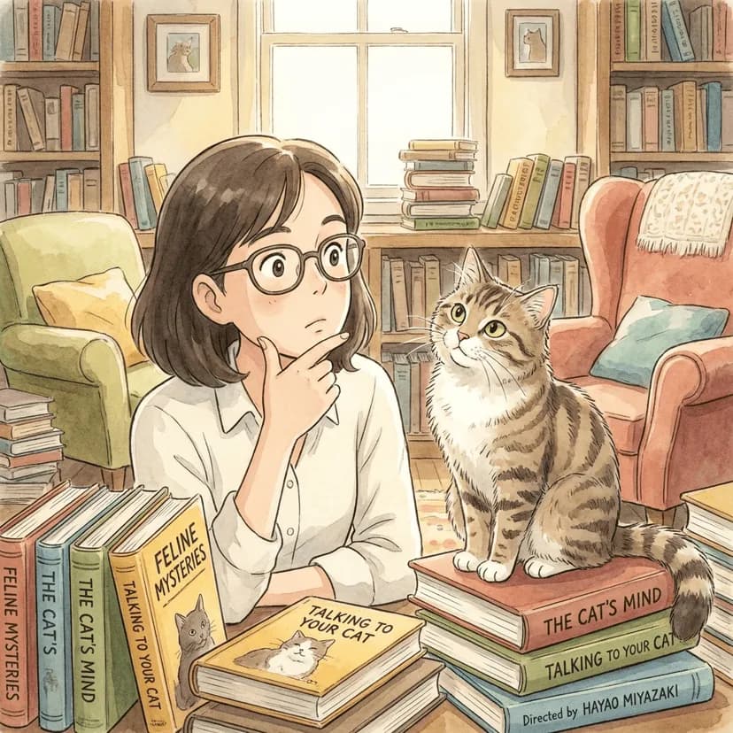 Cat owner researching Purrify product information and frequently asked questions