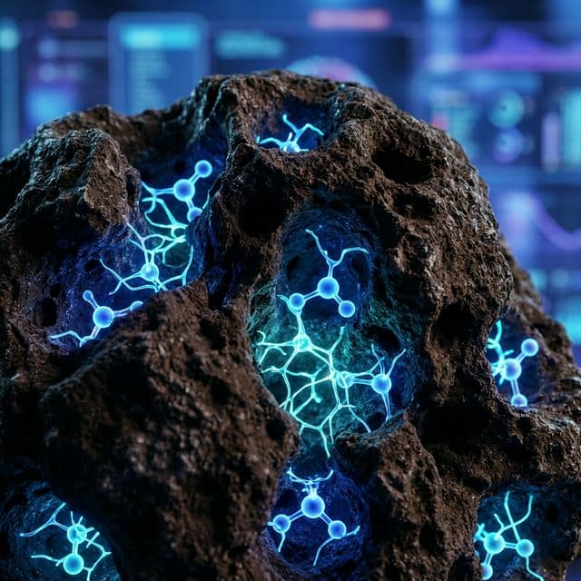 Microscopic structure of activated carbon trapping molecules